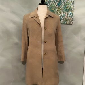 LARRY LEVINE Tan Beige Woman’s Camel Hair Coat